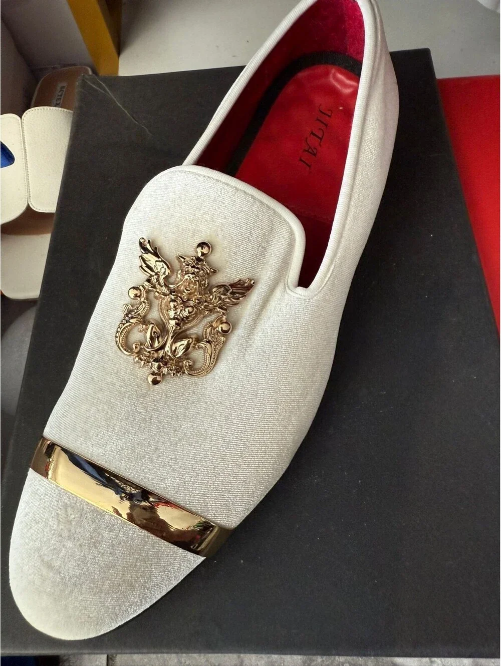 Meijiana Men's Fashion Classic Faux Leather Loafers & Wedding Dress